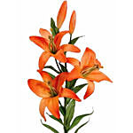 Artificial Orange Lily Stems