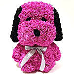 Artificial Roses Pink Dog Toy