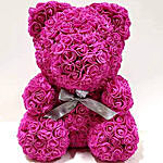 Artificial Roses Saturated Pink Teddy