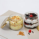 Butterscotch and Black Forest Jar Cakes