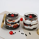 Set of 2 Tempting Black Forest Jar Cakes