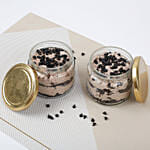 Set of 2 Yummy Chocolate Jar Cakes