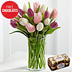 Beautiful Tulips and Free Chocolates