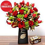 Beautiful Flowers and Free Chocolates