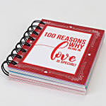 100 Reasons Love Book and Dairy Milk Combo