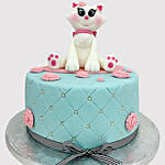 Designer Cat Fondant Truffle Cake