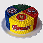 Avengers Rainbow Truffle Cake