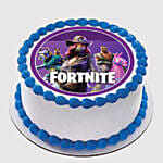 Fortnite Round Vanilla Photo Cake