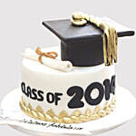 Graduation Party Fondant Vanilla Cake