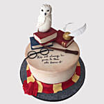 Hedwig The Snowy Owl Vanilla Cake