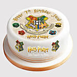Hogwarts Logo Vanilla Cake