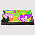 Peppa Pig Surprise Party Truffle Photo Cake