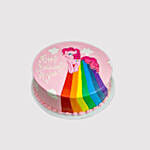 Pinkie Pie Rainbow Power Truffle Cake