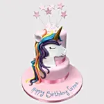 Starry Unicorn Truffle Cake