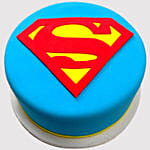 Superman Logo Truffle Cake