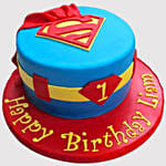 Superman Truffle Cake