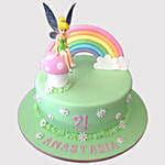 Tinker Bell Fondant Vanilla Cake