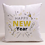 Happening New Year Greetings Cushion