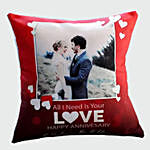 Rose Bouquet and Personalised Cushion Cover