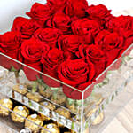 Elegant Roses and Ferrero Rocher