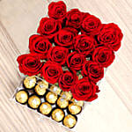 Elegant Roses and Ferrero Rocher