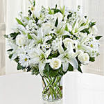 Fresh White Flowers Vase