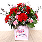 Valentines Love You Flower Vase