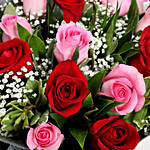 Pink and Red Roses Luxurious Bouquet