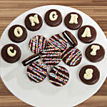 Congrats Belgian Chocolate Sandwich Cookies