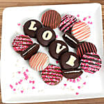 Love Belgian Chocolate Sandwich Cookies