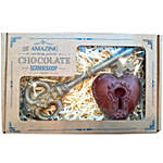 Medieval Key and Red Heart Lock Chocolates