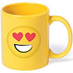 Love In The Eyes Yellow Ceramic Mug