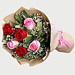 Beautiful Roses Bouquet & Red Velvet Cake