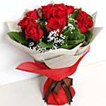 Red Roses Bouquet with Cadbury Flake Minis