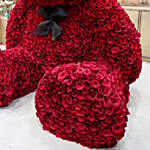 دبدوب كبير لطيف مكون من 1000 وردة حمراء جميلة بارتفاع 2 قدم