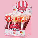 Heart Shaped Jelly Lollipops 18 Pcs