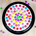 M and M Rainbow Cake