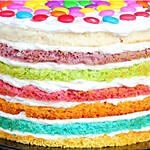 M and M Rainbow Cake