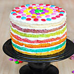 M and M Rainbow Cake