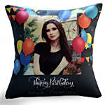 Birthday Balloon Cushion with Profiterole Cake