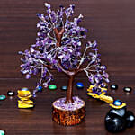 Purple Agate Stone Handcrafted Wishing Tree