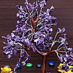 Purple Agate Stone Handcrafted Wishing Tree