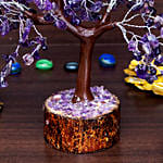 Purple Agate Stone Handcrafted Wishing Tree