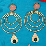 Gold Plated Circular Hoop Earrings