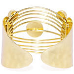 Gold Toned Studded Cuff Bracelet