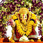 Ganesh Chaturthi Pandal Floral Decor