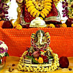 Ganesh Chaturthi Pandal Floral Decor