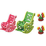 3D Assembly Home Furnishing Rocking Chair