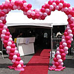 Pink Coloured Balloon Arch