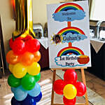Rainbow Theme Birthday Decor